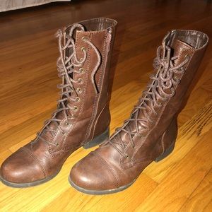 Classic Brown Combat Boots